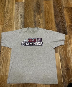 New York Giants Super Bowl Tshirt Pullover Hoodie Crewneck Sweatshirt Reprinted Full Color Full Size Gifts For NFL Fans