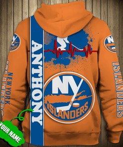 New York Islanders Nhl Custom 3D All Over Print Hoodie
