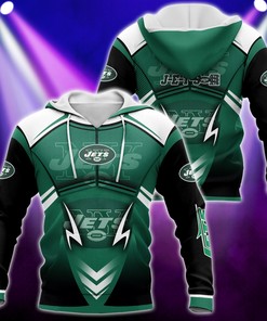 New York Jets 3D Hoodie Zip Hoodie, Nfl 3D All Over Print Hoodie Zip Hoodie Style 5