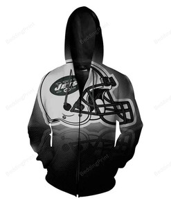 New York Jets Football Baseball Cap Men And Women 3D Hoodie Zip Hoodie, Nfl 3D All Over Print Hoodie Zip Hoodie