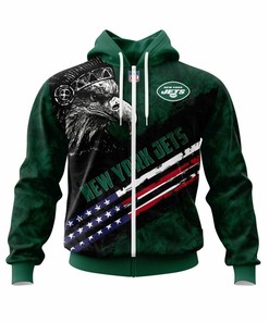 New York Jets Green Black Unisex 3D All Over Print Zip Up Hoodienfl Zip Up Hoodie
