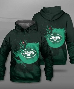 New York Jets Green Unisex 3D All Over Print Zip Up Hoodienfl Zip Up Hoodie