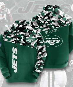 New York Jets Green White Camo Unisex 3D All Over Print Zip Up Hoodienfl Zip Up Hoodie