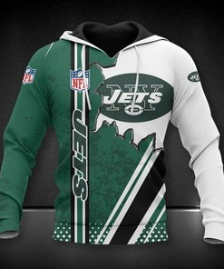 New York Jets Green White Unisex 3D All Over Print Zip Up Hoodienfl Zip Up Hoodie