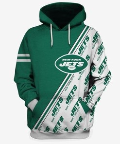New York Jets Logo 3D Hoodie Zip Hoodie, Nfl 3D All Over Print Hoodie Zip Hoodie