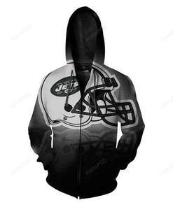 New York Jets Nfl Football 3D All Over Print Zip Up Hoodie Option