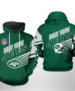 New York Jets Nfl Team 3D All Over Print Zip Up Hoodie Option