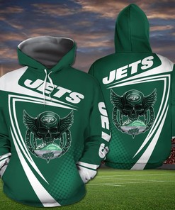 New York Jets Skull American Football Sporty 3D Hoodie Zip Hoodie, Nfl 3D All Over Print Hoodie Zip Hoodie