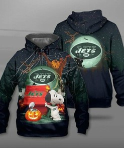 New York Jets Snoopy Unisex 3D All Over Print Zip Up Hoodienfl Zip Up Hoodie