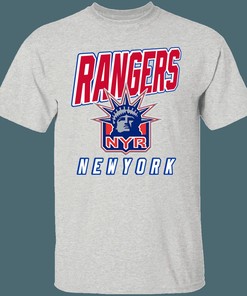 New York Rangers LADY LIBERTY Retro NHL T-Shirt Sweatshirt Hoodie Gifts for Fans