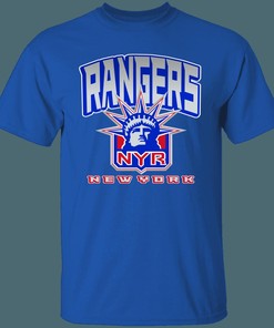 New York Rangers Lady Liberty 90's Retro NHL T-Shirt Sweatshirt Hoodie Gifts for Fans
