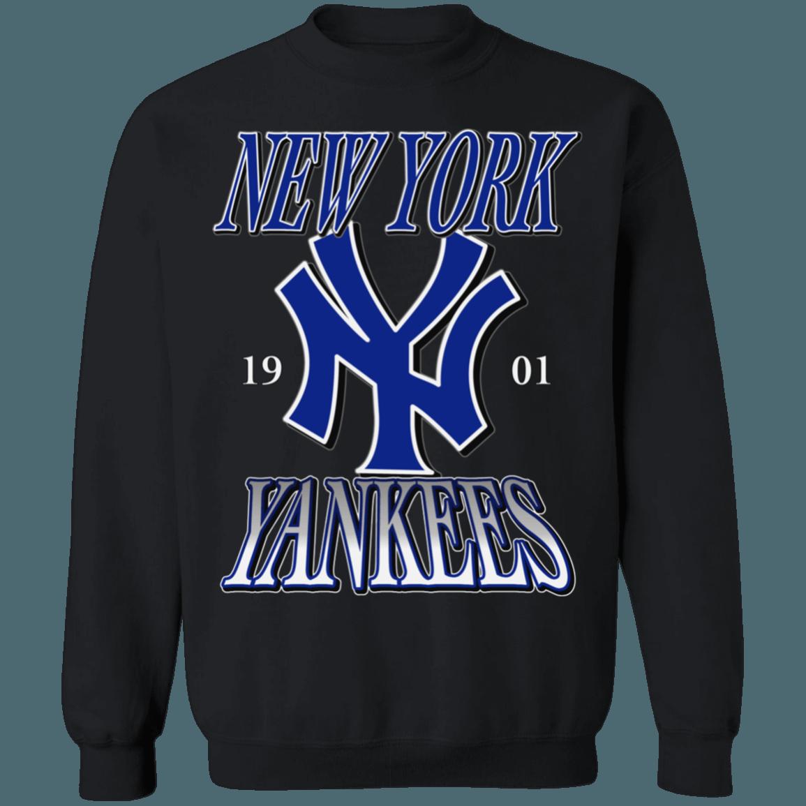 New York Yankees 1901 Vintage MLB Crewneck Sweatshirt Hoodie Shirt - Image 2