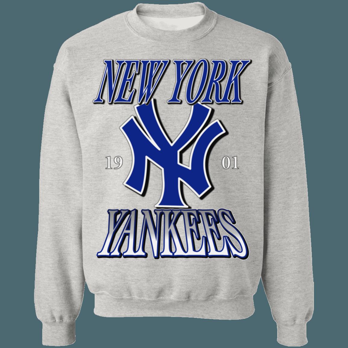 New York Yankees 1901 Vintage MLB Crewneck Sweatshirt Hoodie Shirt - Image 3