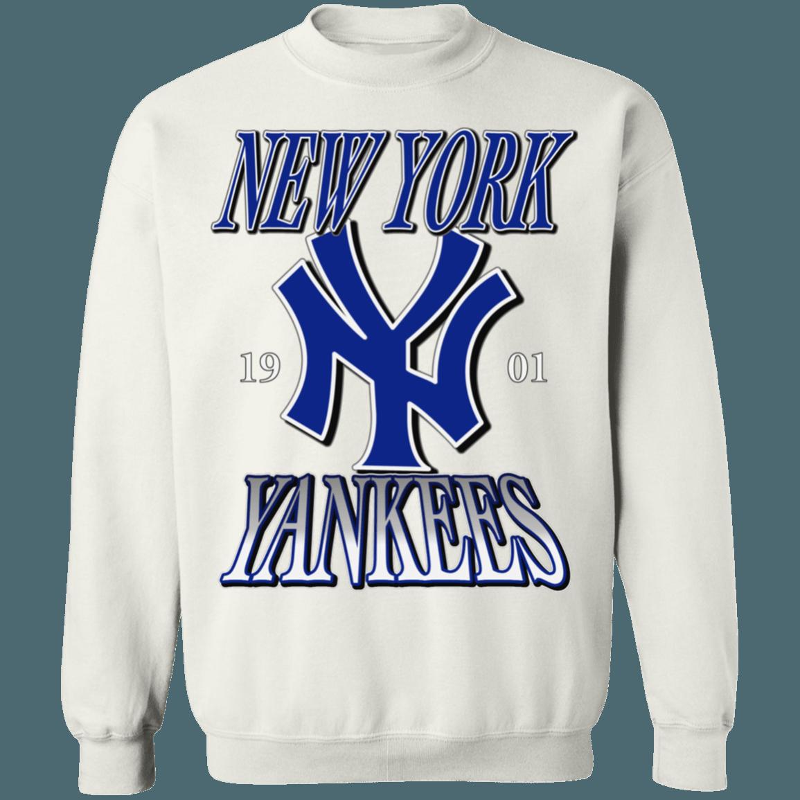 New York Yankees 1901 Vintage MLB Crewneck Sweatshirt Hoodie Shirt - Image 4