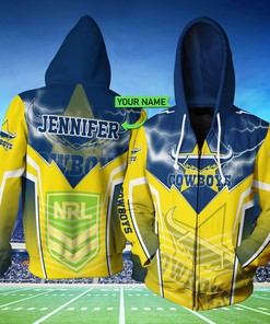 North Queensland Cowboys Lightning New Nrl Custom 3D All Over Print Hoodie