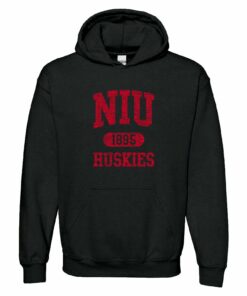 Northern Illinois Huskies Athletic Arch Shirt Sweatshirt Pullover Hoodie Reprinted Full Color Full Size