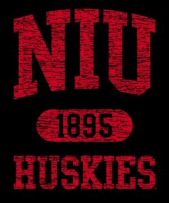 Northern Illinois Huskies Athletic Arch Shirt Sweatshirt Pullover Hoodie Reprinted Full Color Full Size