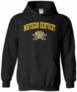 Northern Kentucky Norse Arch Logo Licensed Unisex Youth Shirt Sweatshirt Pullover Hoodie Reprinted Full Color Full Size