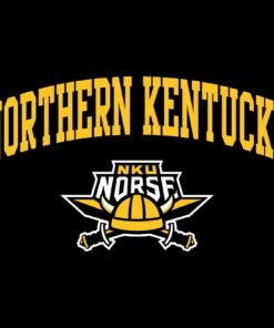 Northern Kentucky Norse Arch Logo Licensed Unisex Youth Shirt Sweatshirt Pullover Hoodie Reprinted Full Color Full Size