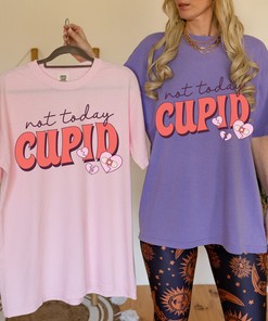 Not Today Cupid Shirt, Antivalentines Day Shirt, Funny Comfort Colors Valentine Tshirt, Unisex Valentine's Day T-shirt, Valentines Gifts Tee