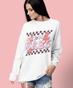 Not Your Babe Valentine's Day Sweatshirt, Couples Sweatshirt, Valentines Gift