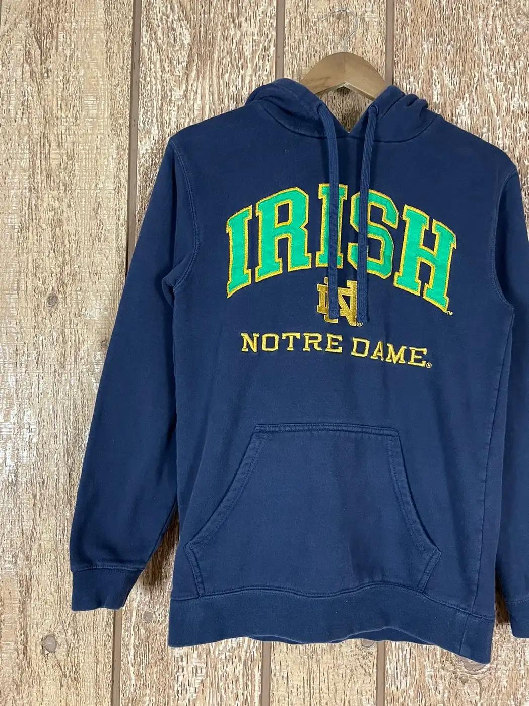 Notre Dame Fighting Irish T-Shirt Sweatshirt Pullover Hoodie Reprinted Full Color Full Size Gift For NCAA Fans - Image 2