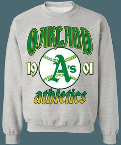 Oakland Athletics Vintage MLB Crewneck Sweatshirt Hoodie Shirt Gifts for Fans