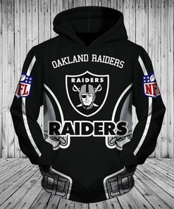 Oakland Raiders 3D Hoodie Zip Hoodie, Nfl 3D All Over Print Hoodie Zip Hood