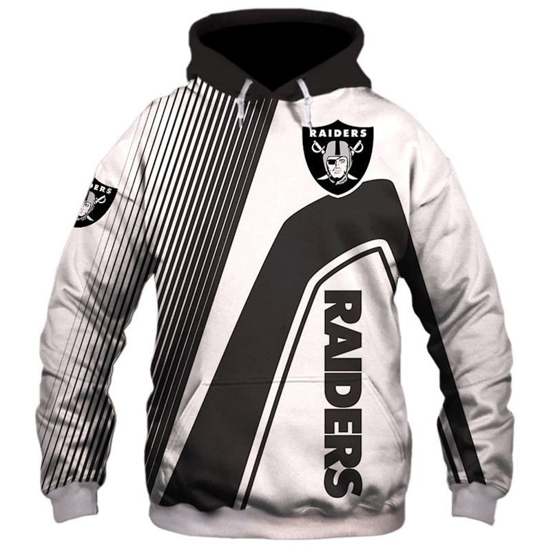Oakland Raiders 3D Hoodie Zip Hoodie, Nfl 3D All Over Print Hoodie Zip Hoodie