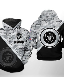 Oakland Raiders Nfl 3D All Over Printed Hoodie