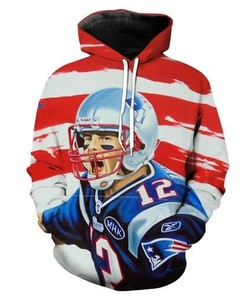 Official American Tom Brady 12 New England Patriots Nfl Men And Women 3D All Over Print Zip Up Hoodie Option