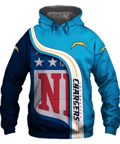 Official Los Angeles Chargers Nfl 3D All Over Print Zip Up Hoodie Option