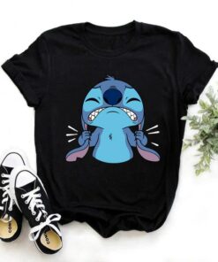 Ohana Lilo Stitch Graphic Tees Cute Anime Tops Harajuku Shirt Unisex T-shirt Family Birthday Gift Adult Kid Toddler Tee 14