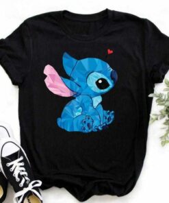 Ohana Lilo Stitch Graphic Tees Cute Anime Tops Harajuku Shirt Unisex T-shirt Family Birthday Gift Adult Kid Toddler Tee 2