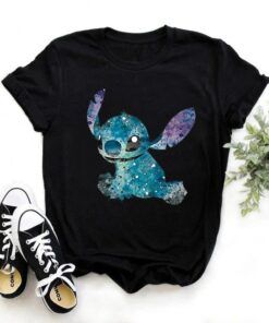 Ohana Lilo Stitch Graphic Tees Cute Anime Tops Harajuku Shirt Unisex T-shirt Family Birthday Gift Adult Kid Toddler Tee 6