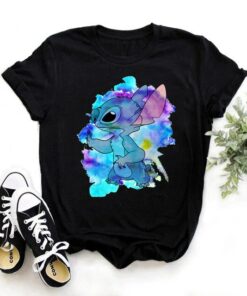 Ohana Lilo Stitch Graphic Tees Cute Anime Tops Harajuku Shirt Unisex T-shirt Family Birthday Gift Adult Kid Toddler Tee 7