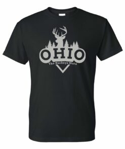 Ohio Deer Arch - Hometown State Pride Shirt Sweatshirt Pullover Hoodie Reprinted Full Color Full Size