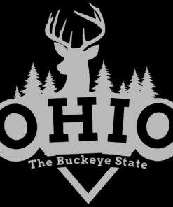Ohio Deer Arch - Hometown State Pride Shirt Sweatshirt Pullover Hoodie Reprinted Full Color Full Size