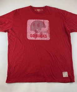 Ohio State Buckeyes NCAA Red Distant Replays T-Shirt Sweatshirt Pullover Hoodie Reprinted Full Color Full Size Gift For NCAA Fans