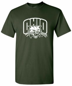 Ohio University Bobcats Arch Logo Licensed Unisex Shirt Sweatshirt Pullover Hoodie Reprinted Full Color Full Size