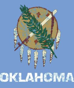 Oklahoma State Flag - Hometown Pride Souvenir Basic Shirt Sweatshirt Pullover Hoodie Reprinted Full Color Full Size