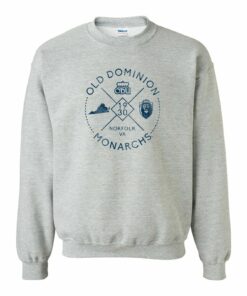 Old Dominion Monarchs Identity Stamp Shirt Sweatshirt Pullover Hoodie Reprinted Full Color Full Size