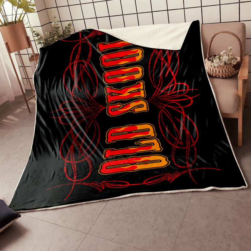 Old Skool Hot Rod Pinstripe Blanket