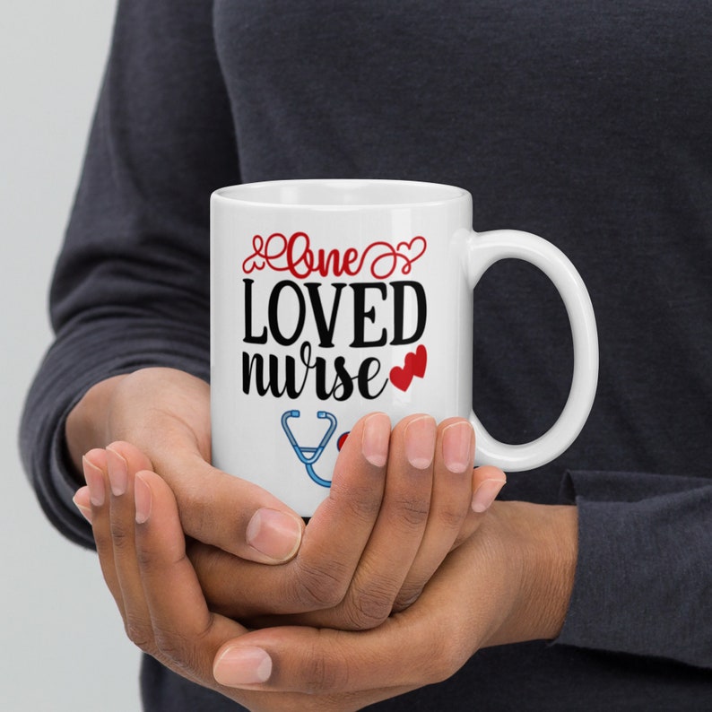 One Loved Nurse, Valentines Gifts For Nurses, Valentines Mug, Funny Mugs For Nurses, Nurse Gift, Mug Gift, Gift For Women