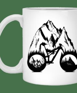 One With Nature Mountain Bike Mug Gifts for Friends, Gifts for Valentine Day, Coulpe Gifts
