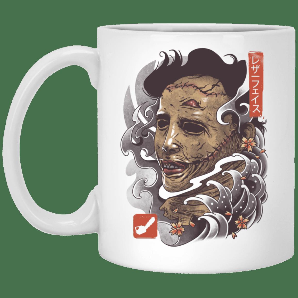 Oni Leather Mask Mug Gifts for Friends, Gifts for Valentine Day, Coulpe Gifts