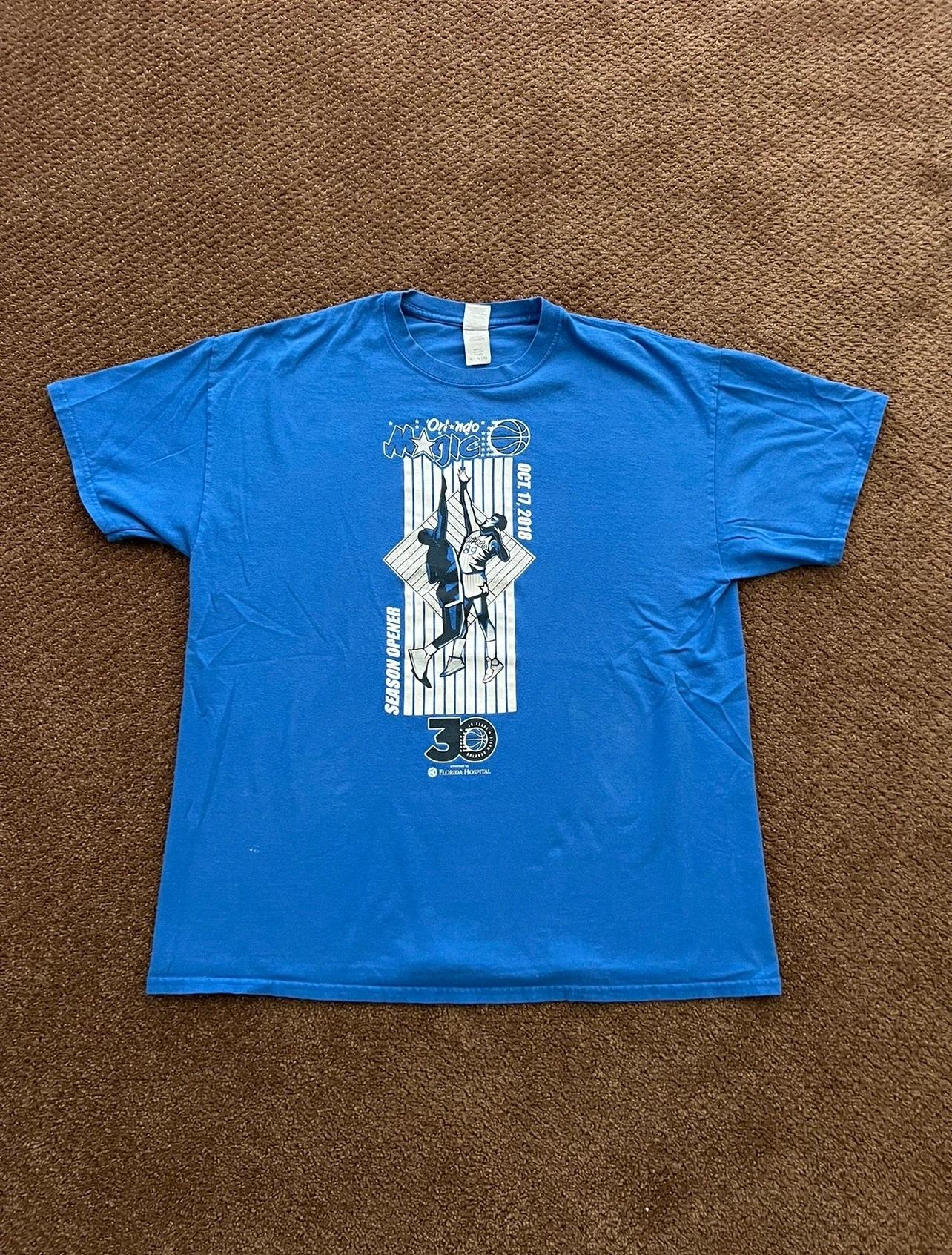 Orlando Magic Season Opener Tshirt Hoodie Crewneck Sweatshirt Reprinted Full Color Full Size Gifts for NBA Fans
