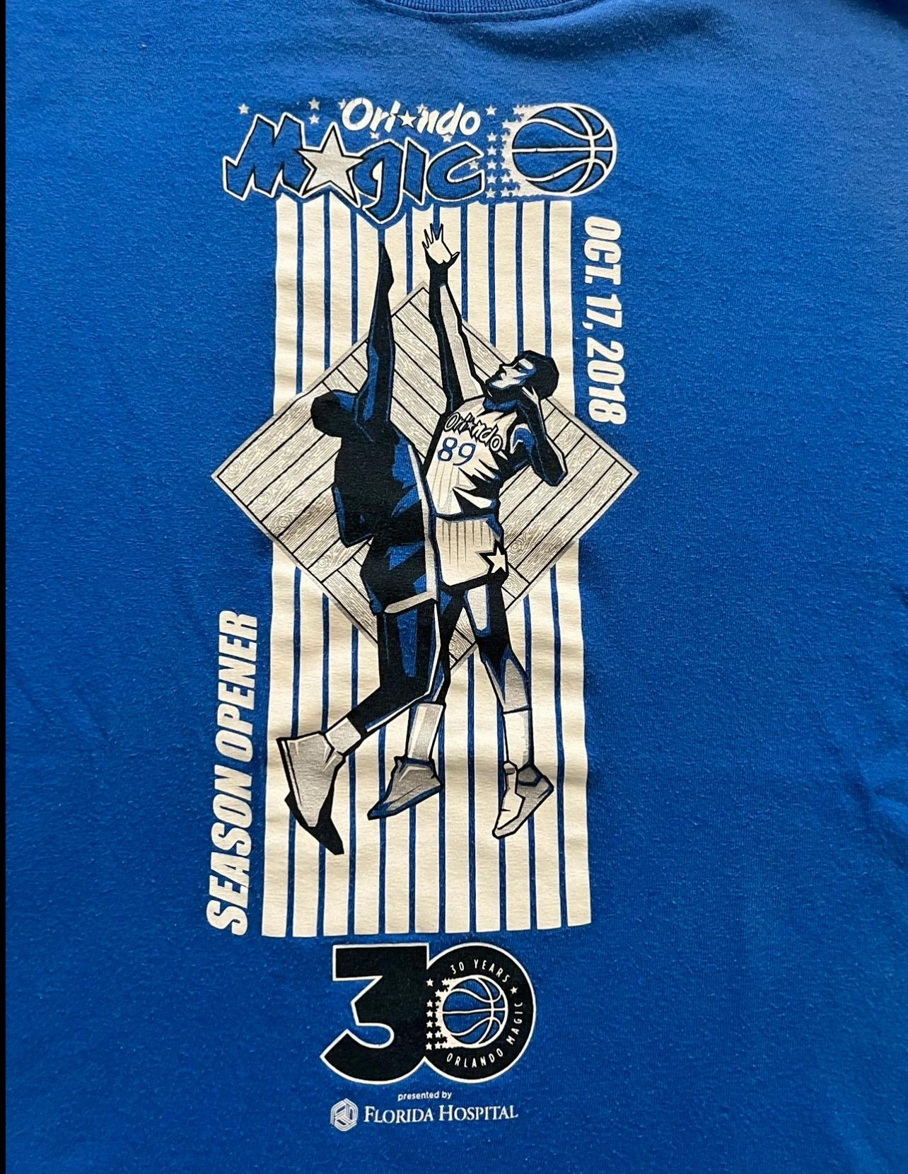 Orlando Magic Season Opener Tshirt Hoodie Crewneck Sweatshirt Reprinted Full Color Full Size Gifts for NBA Fans
