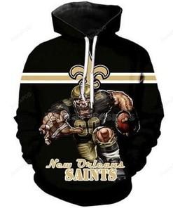 Orleans Saints, Nfl Orleans Saints Apparel V2 3D All Over Print Zip Up Hoodie Option