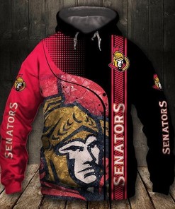 Ottawa Senators Nhl 3D All Over Print Zip Up Hoodie Option